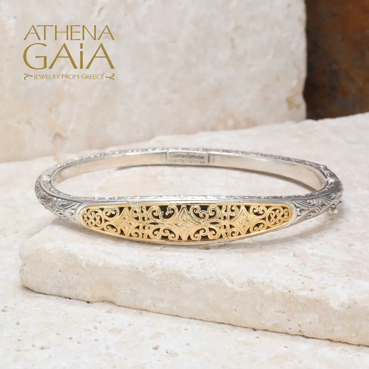 Mediterranean Thin Bangle Bracelet