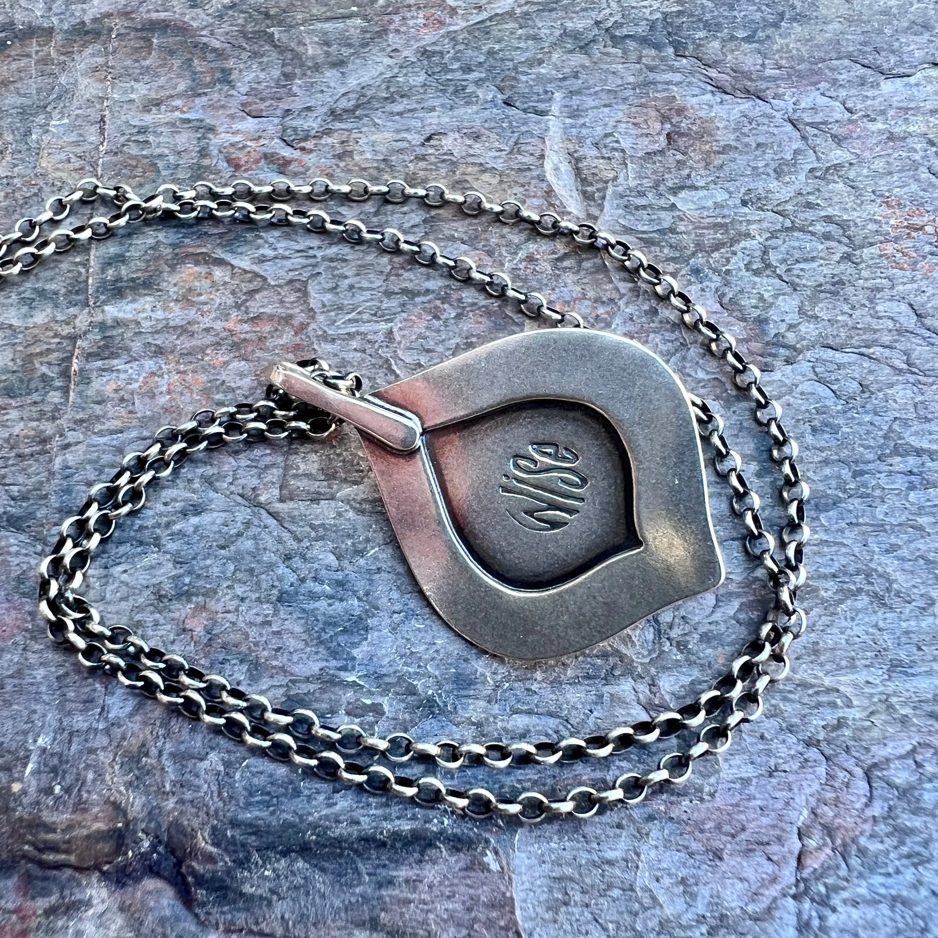 Mexican Opal Sterling Silver Necklace - Handmade One-of-a-kind Pendant on Sterling Silver Chain