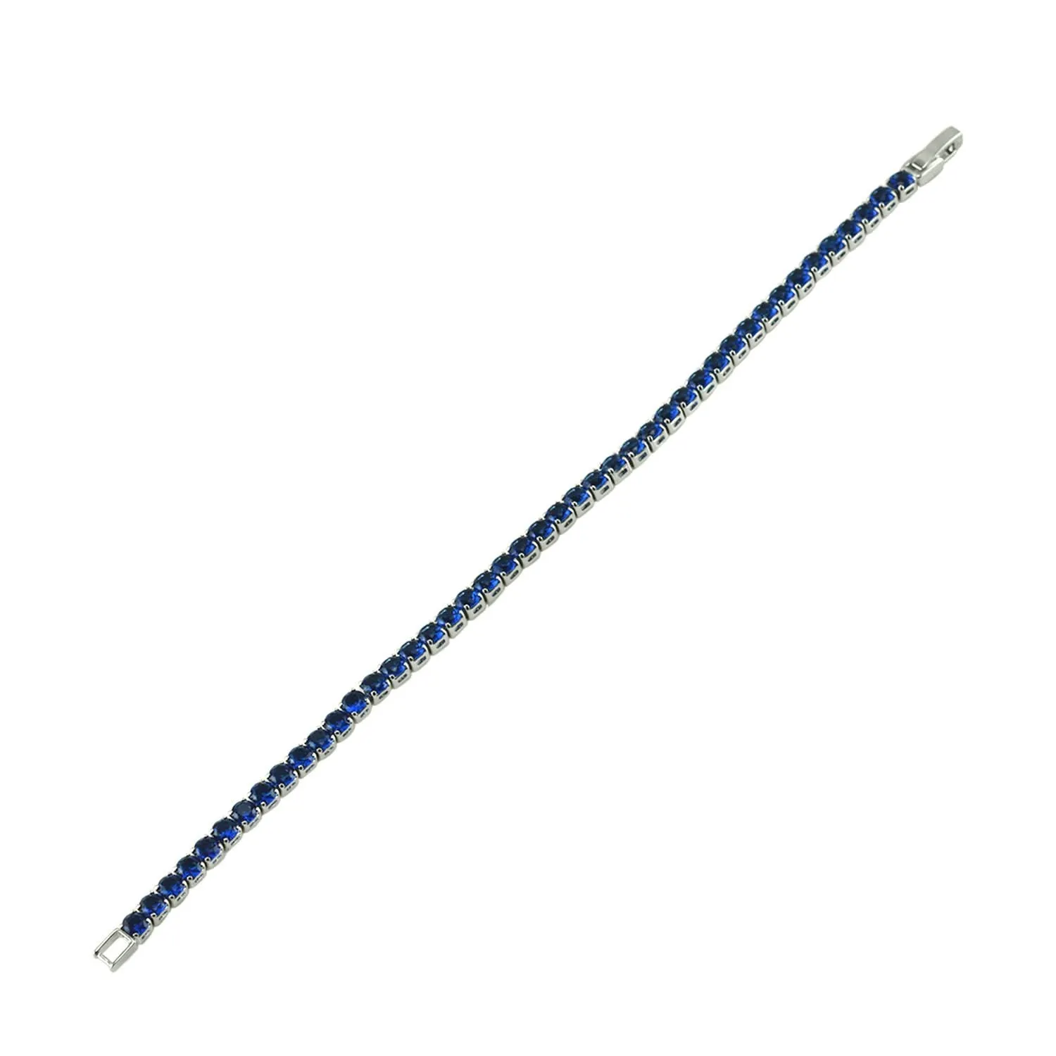 Micole Sapphire CZ Tennis Bracelet – 7in