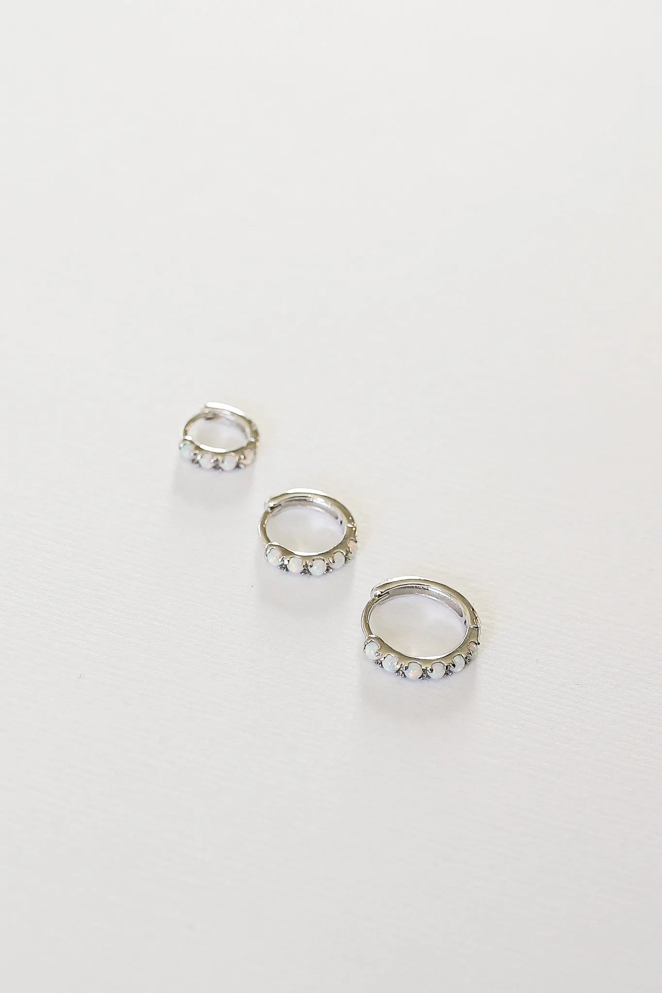 Micro Opal Hoop