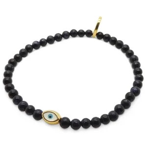 Mini Evil Eye Amulet Gemstone Bracelet