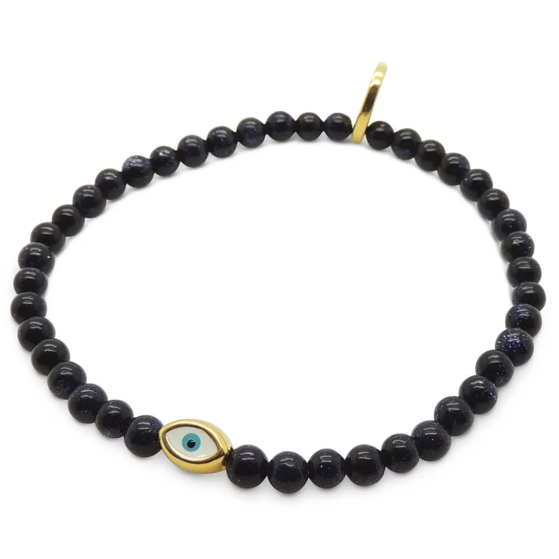 Mini Evil Eye Amulet Gemstone Bracelet