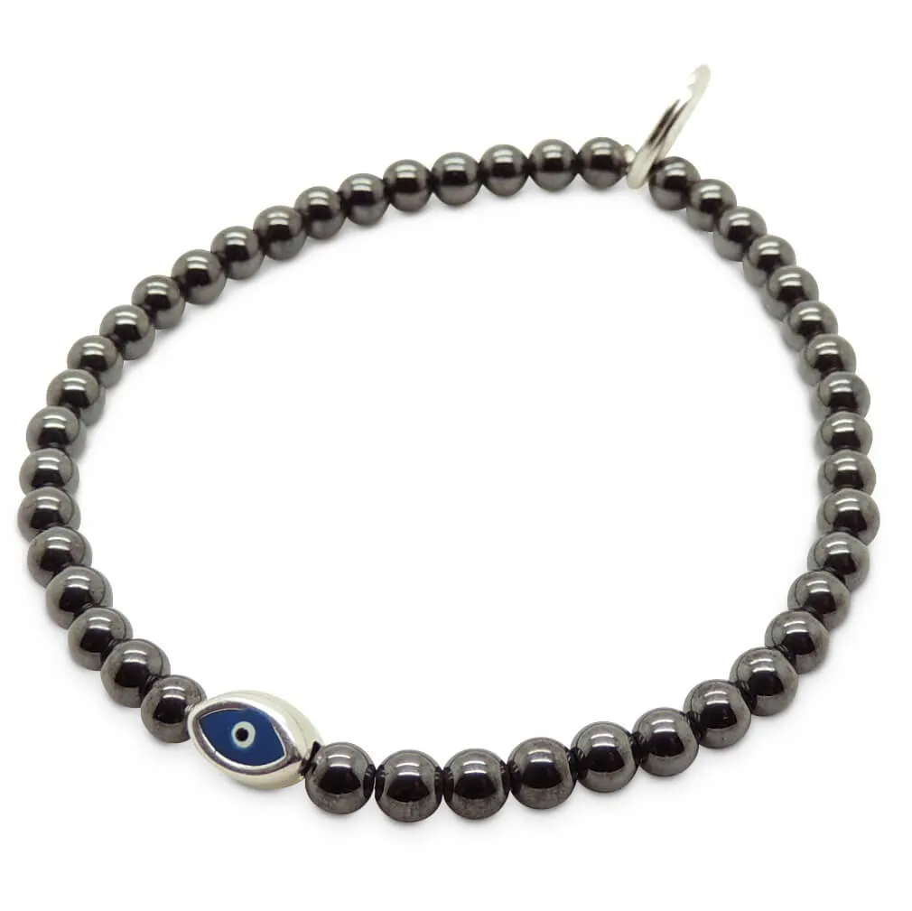 Mini Evil Eye Amulet Gemstone Bracelet
