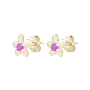 Mini Flower Opal Stud Earrings