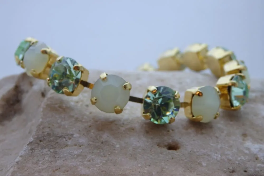 Mint tennis bracelet