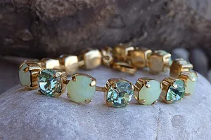 Mint tennis bracelet
