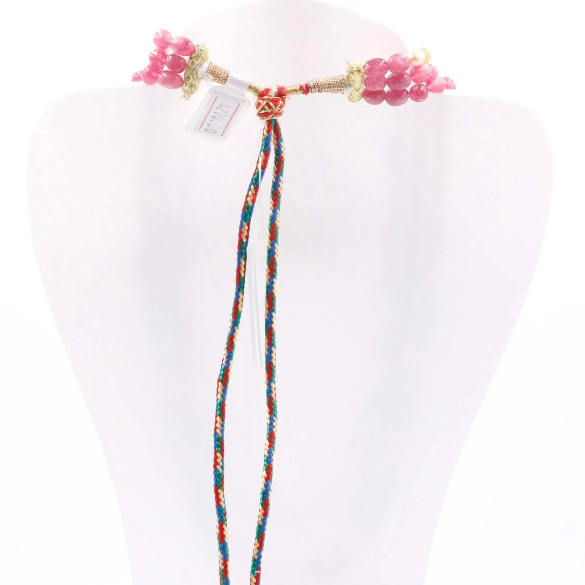 Multi Color Gemstone Necklace Multi Color Quartz W/ Fresh Water Pearl Gemstone Necklace Layered Necklace Long Necklace SKU 6143336