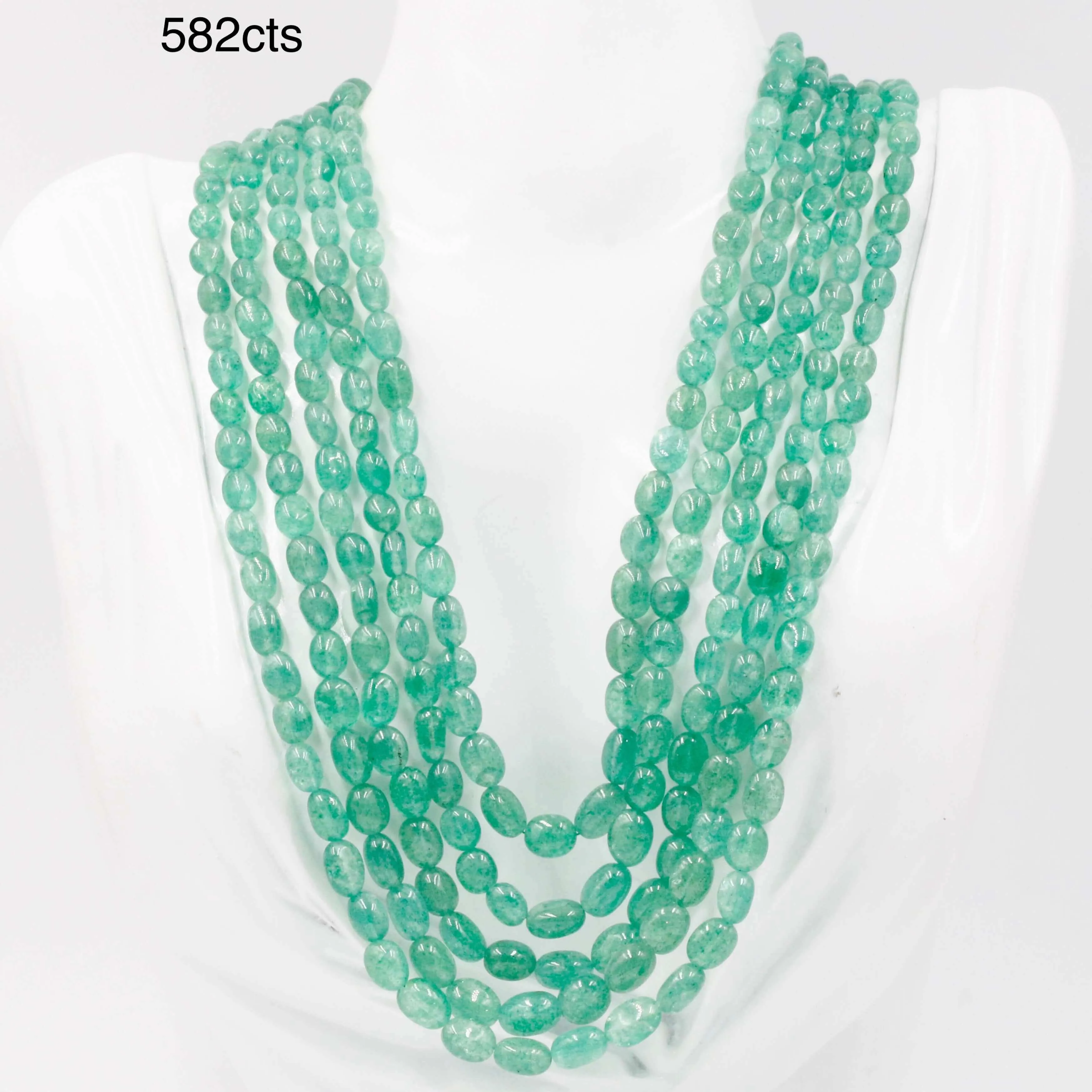 Natural Aventurine Quartz Gemstone Necklace Russian Emerald Quartz Necklace Green Quartz Necklace Green Russian Green Quartz SKU 6142946
