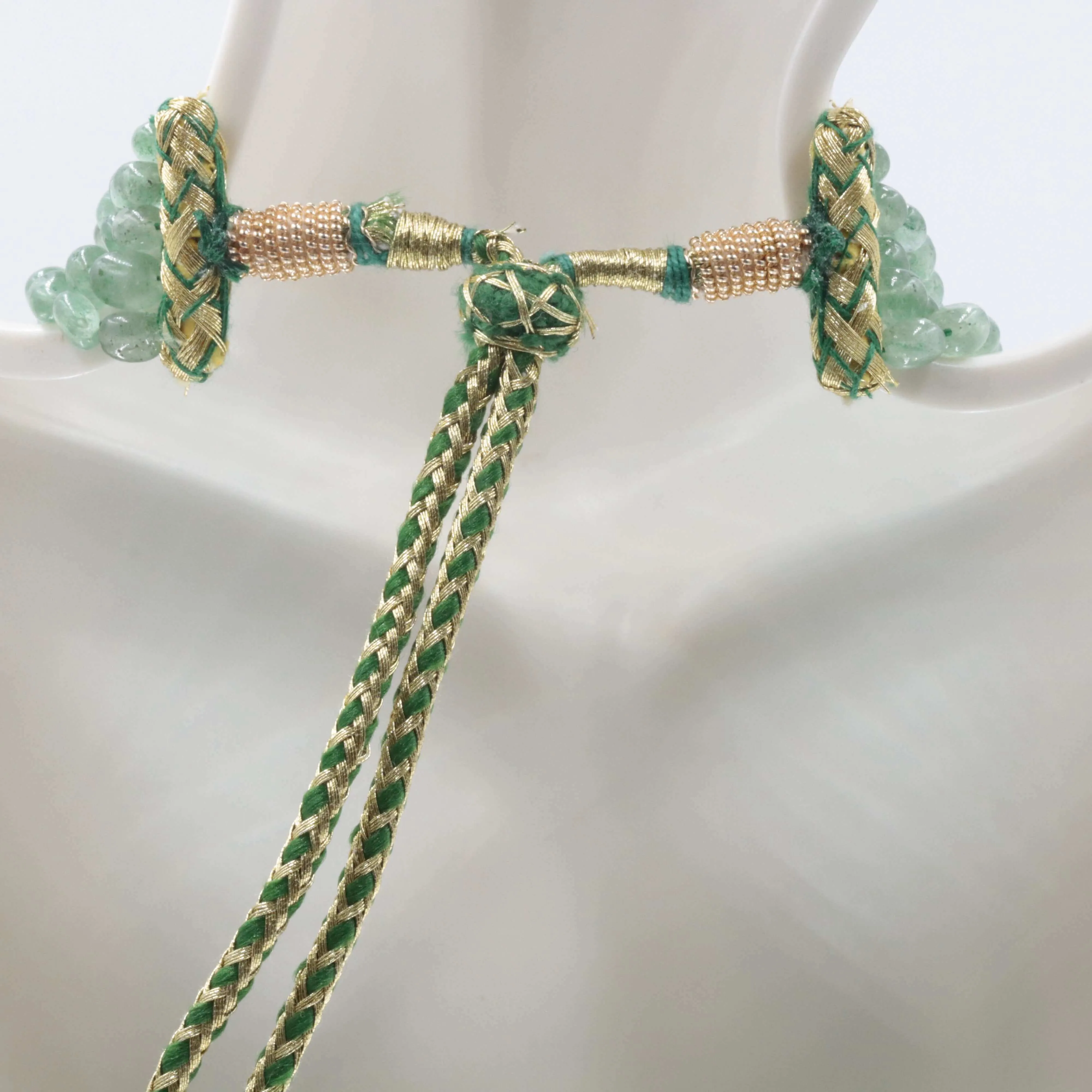 Natural Green Russian Emerald Aventurine Quartz Beaded Necklace Aventurine Quartz Gemstone Necklace SKU 6142676 6142675
