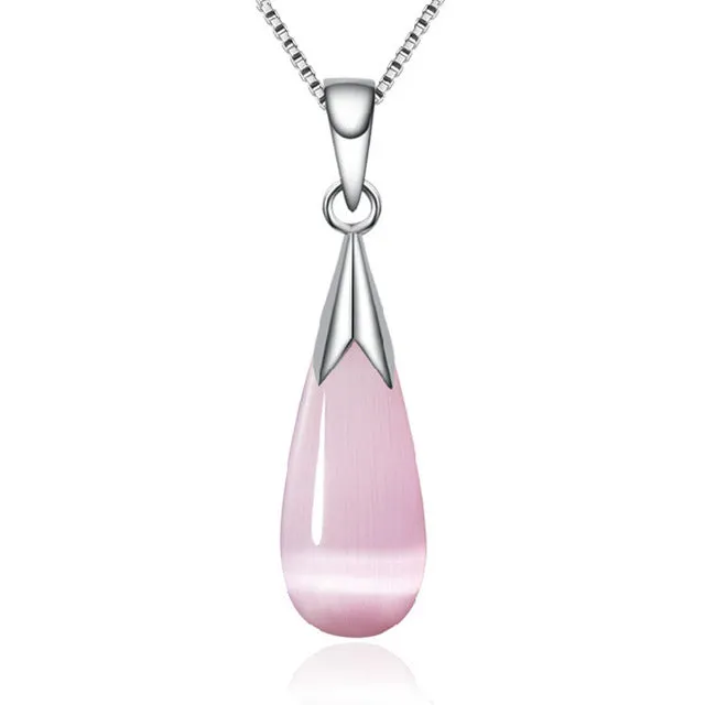 Opal Drop Necklace