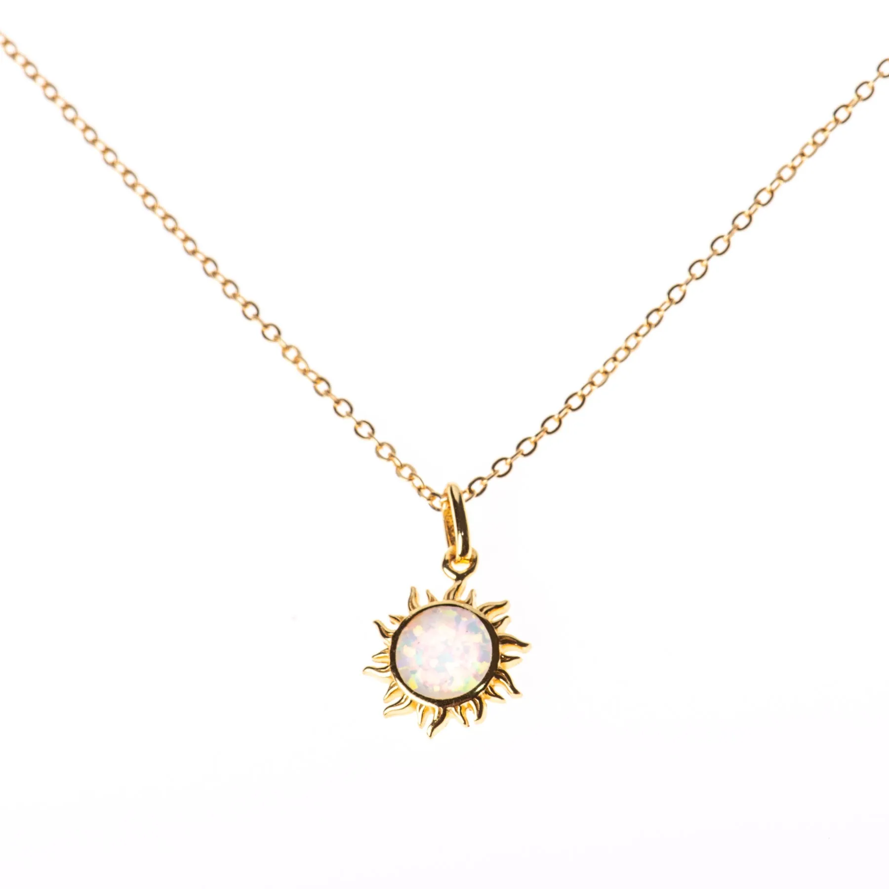 Opal Moon Necklace