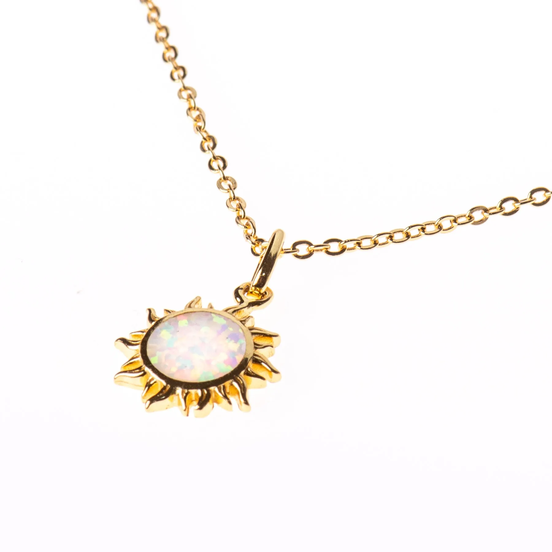 Opal Moon Necklace