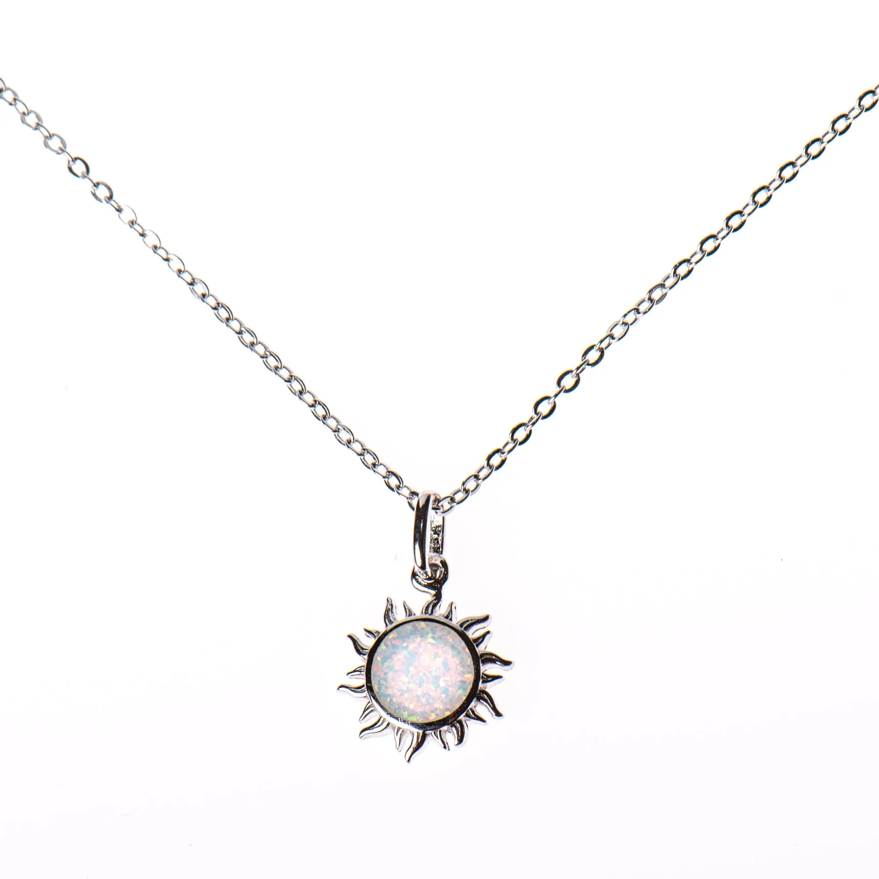 Opal Moon Necklace