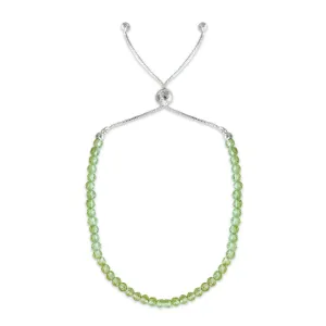 Peridot Gemstone Slide Bracelet