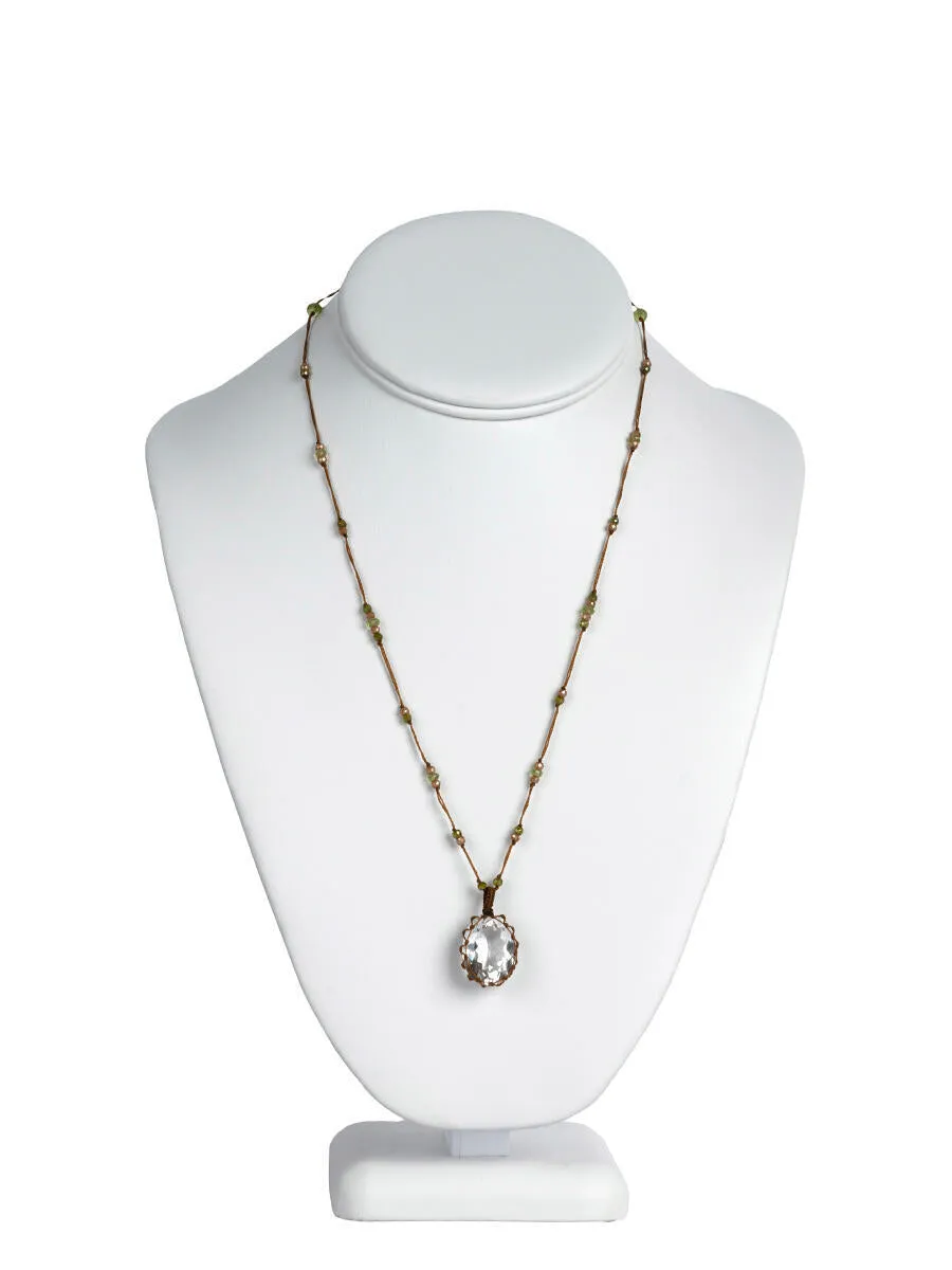 Quartz Crystal - Short Tibetan Necklace