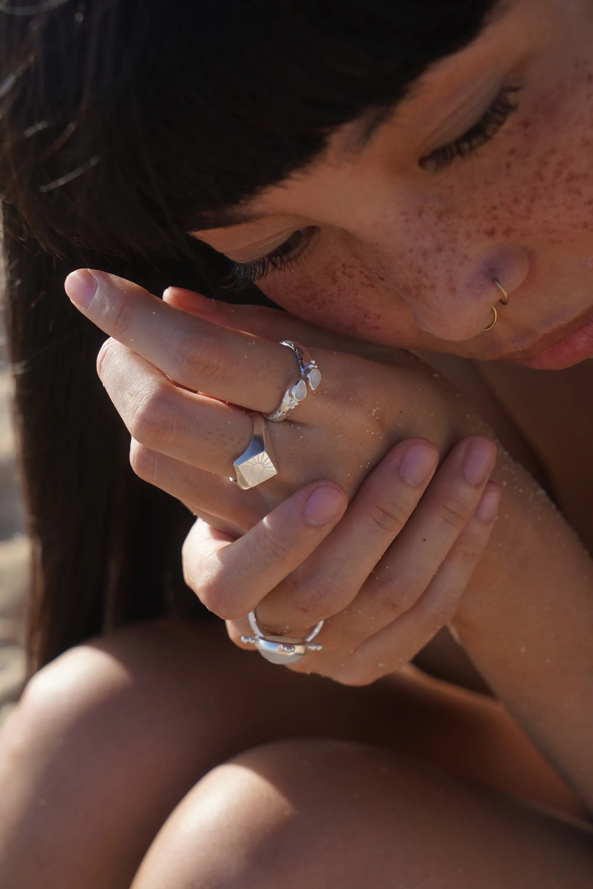 Radiate Sun Sterling Silver Ring