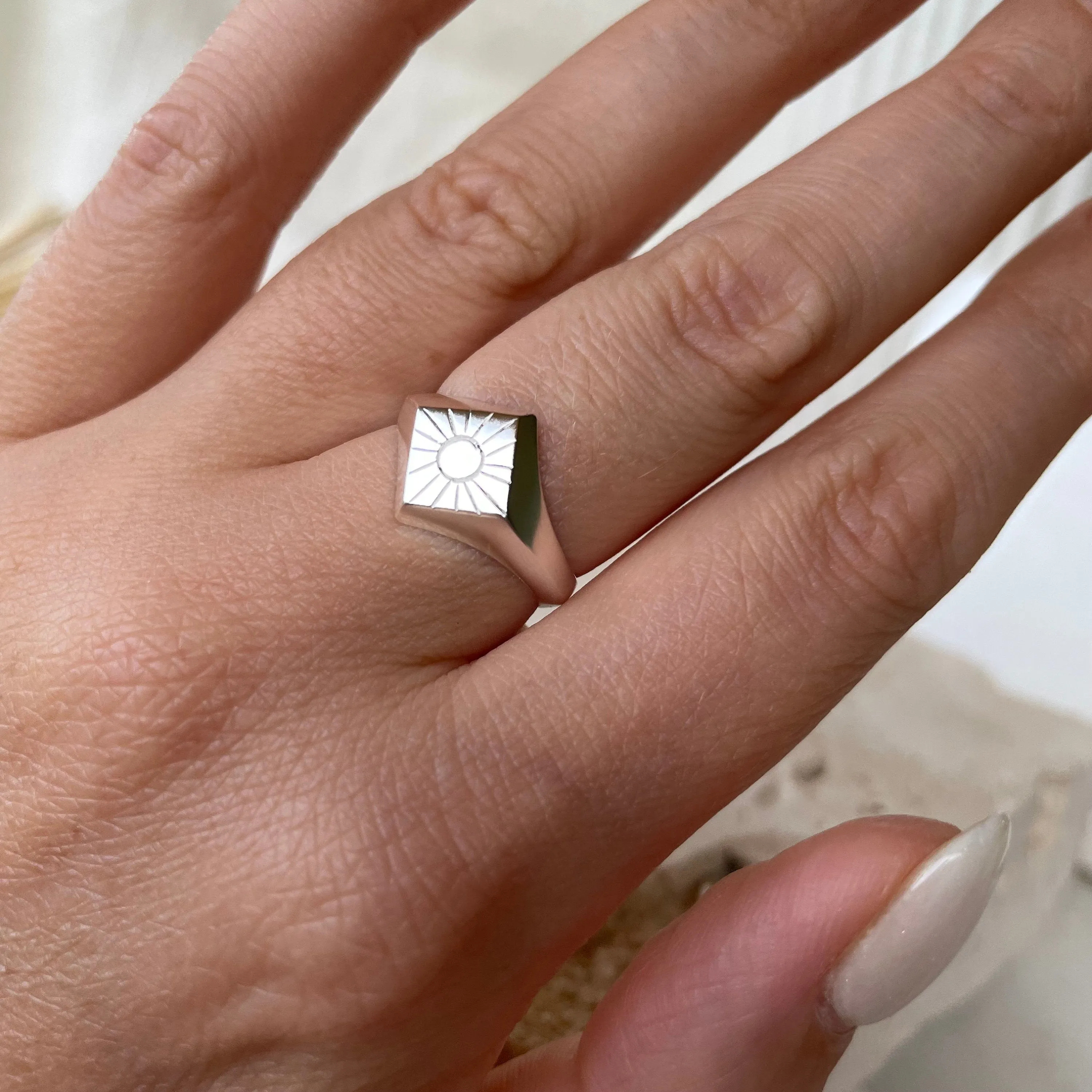 Radiate Sun Sterling Silver Ring
