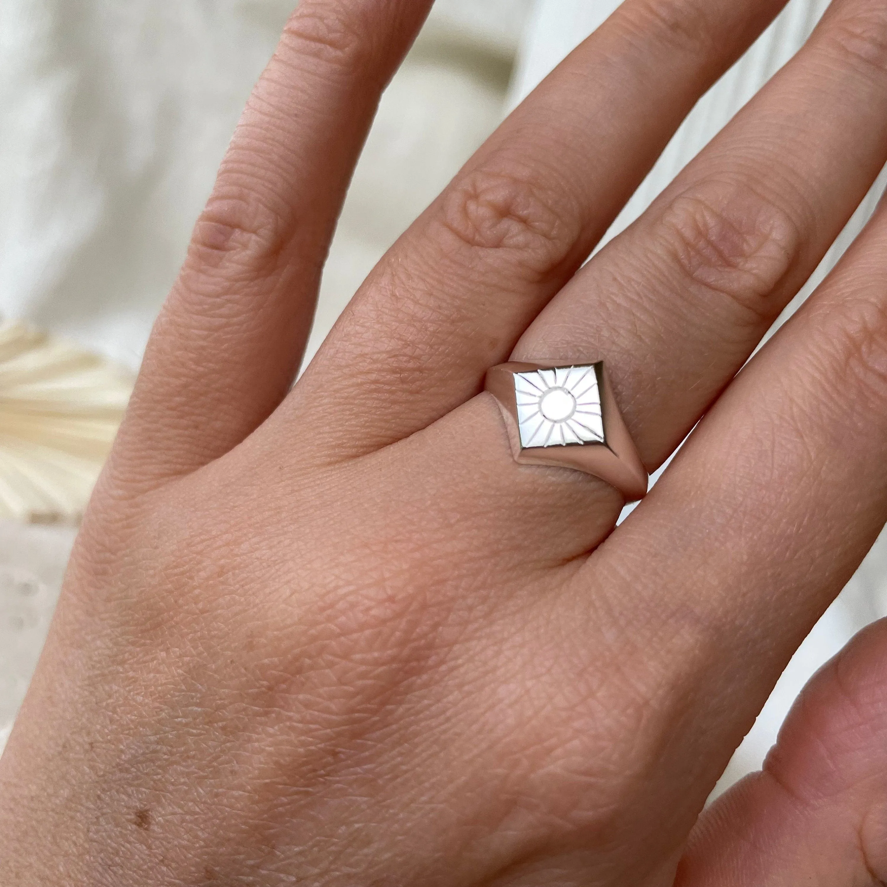 Radiate Sun Sterling Silver Ring