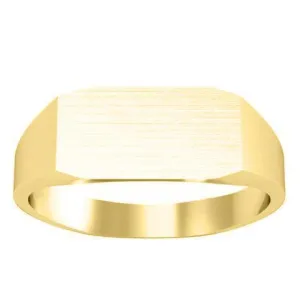 Rectangular Pinky Signet Ring - 14mm x 8mm