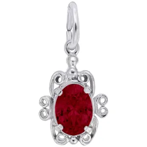 Rembrandt Charms - Filigree January Stone Charm - 4764-001