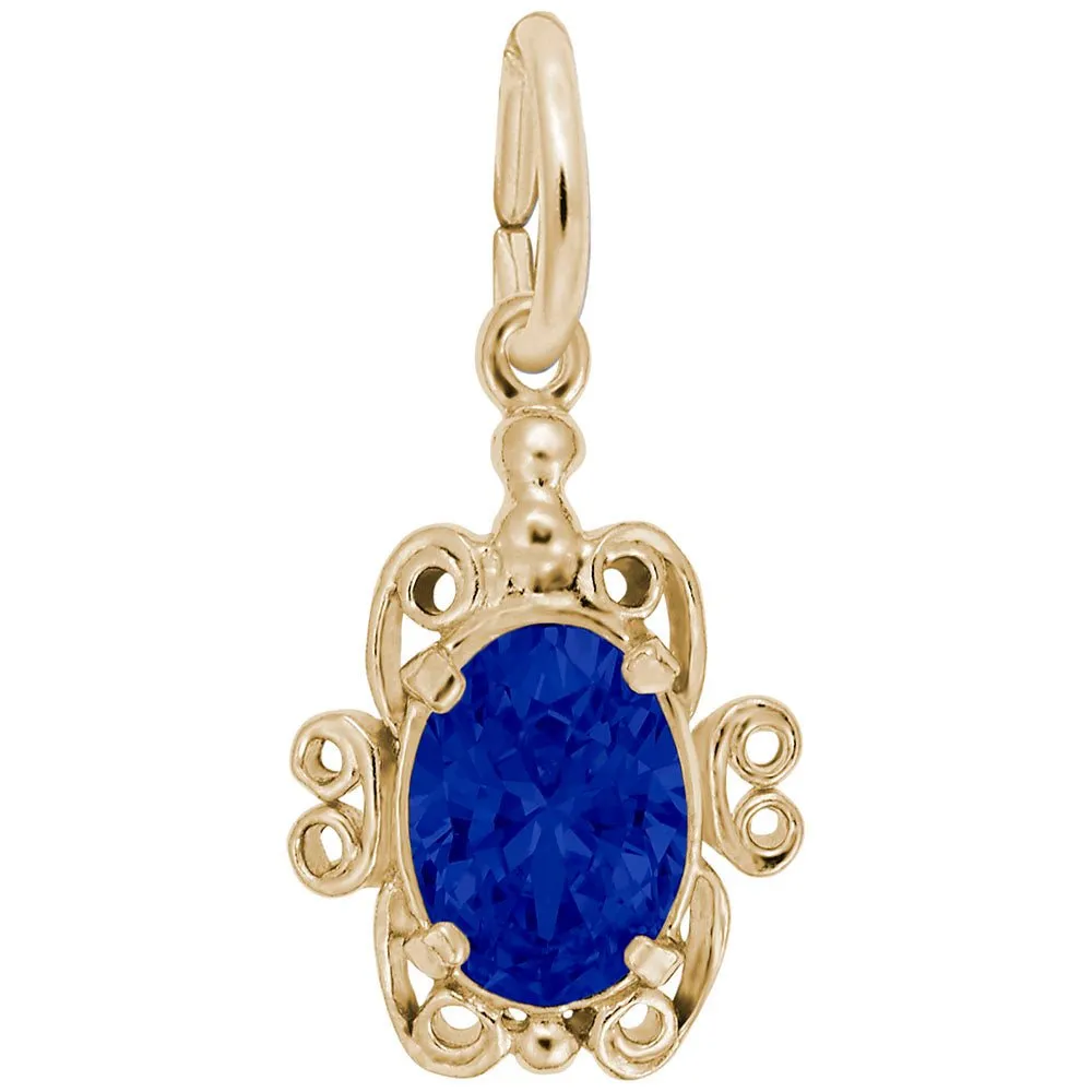 Rembrandt Charms - Filigree September Stone Charm - 4764-009