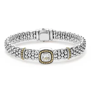 Rittenhouse White Topaz Caviar Bracelet | 9mm