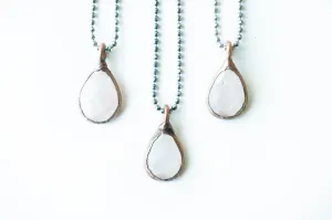 Rose Quartz Necklace | Faceted Rose Quartz