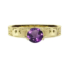 ROYAL EDINBURGH LUCKENBOOTH AMETHYST RING