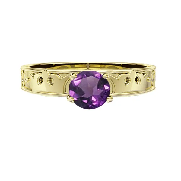 ROYAL EDINBURGH LUCKENBOOTH AMETHYST RING