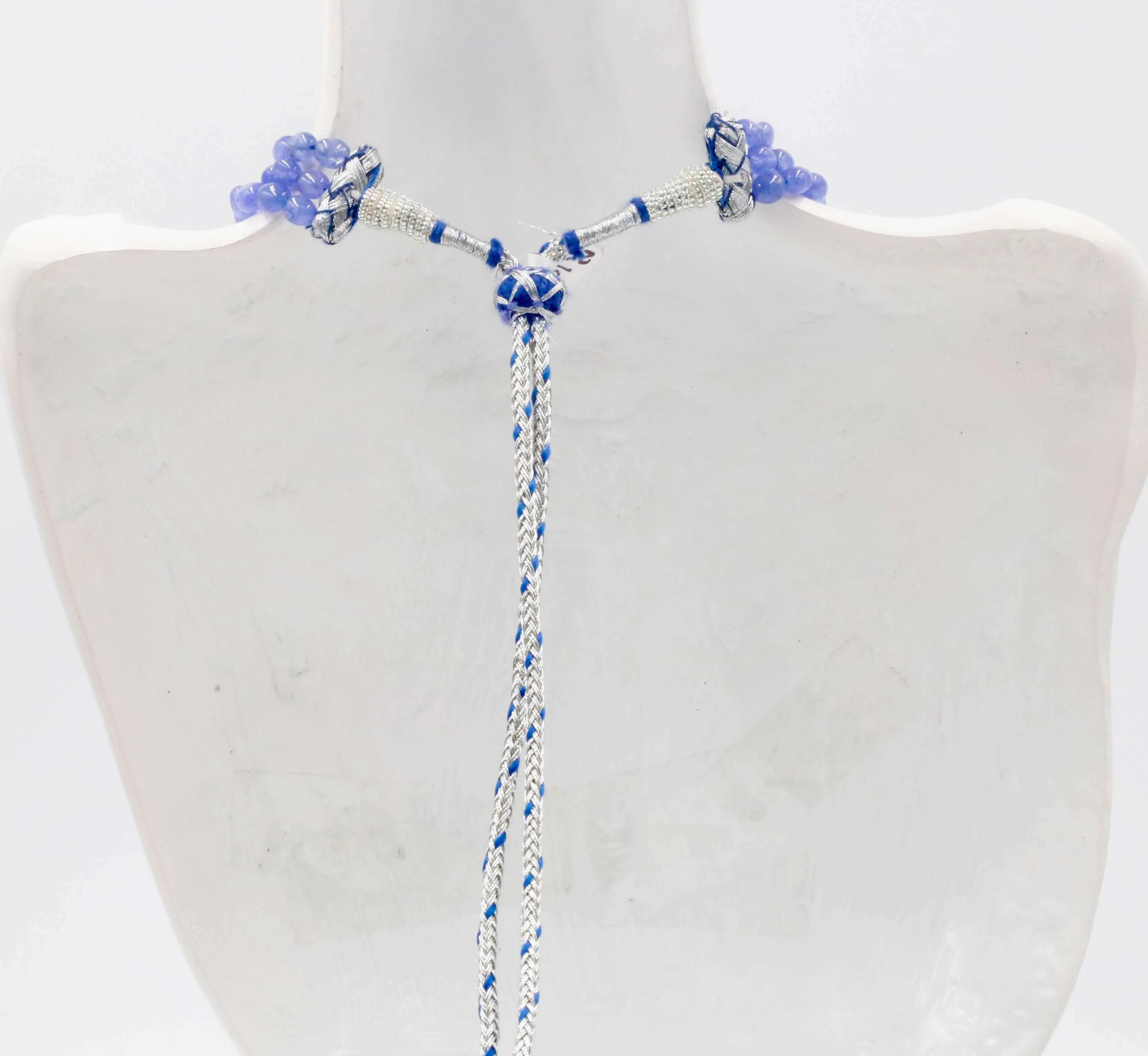 Russian Tanzanite Quartz Necklace Russian Tanzanite Quartz Gemstone Necklace Purple Quartz Violet Quartz Indian Necklace SKU: 6142977