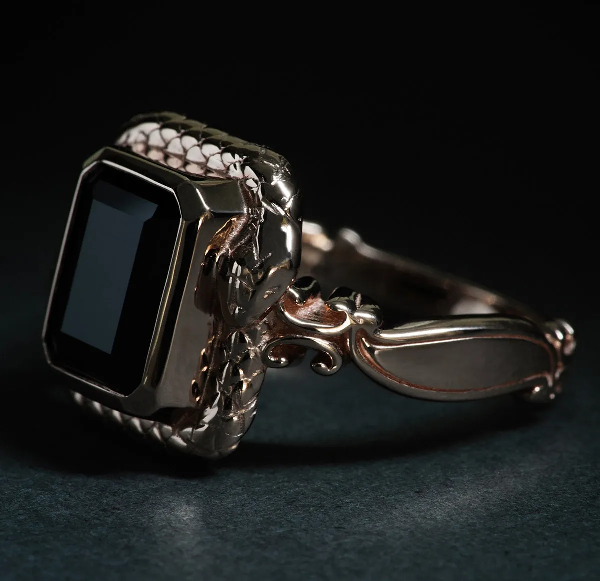 Serpent and  Scroll Ring