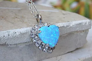 Silver Opal Necklace