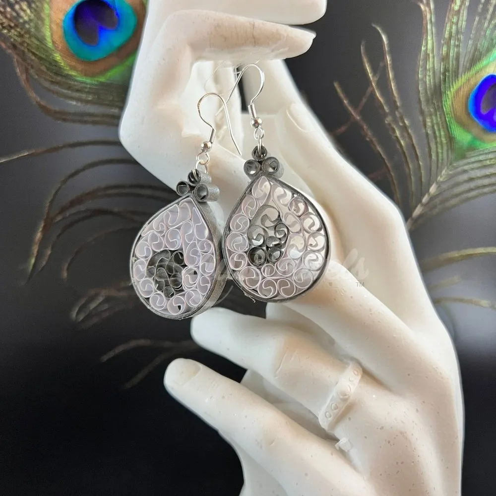 Small Tear Drop Quilling Earrings
