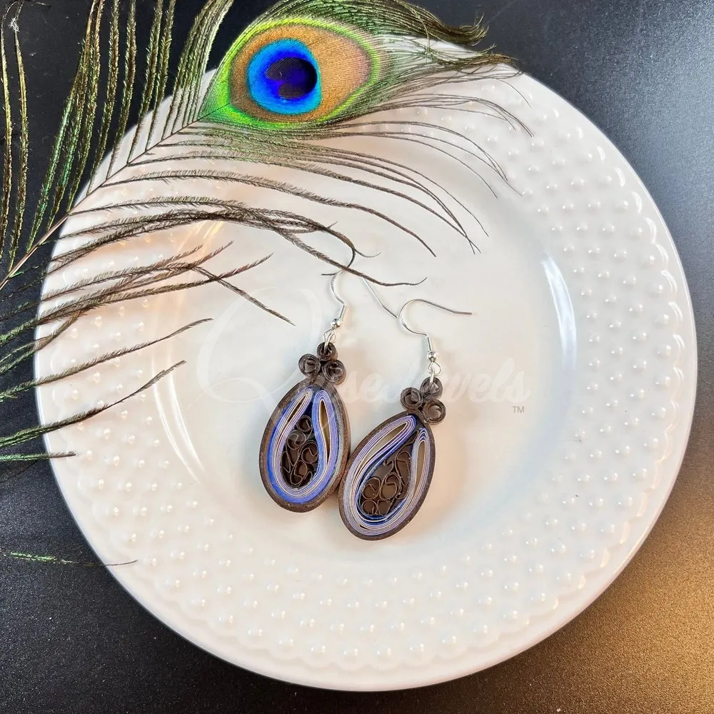 Small Tear Drop Quilling Earrings