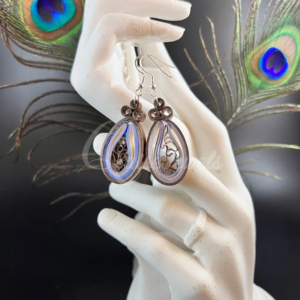 Small Tear Drop Quilling Earrings