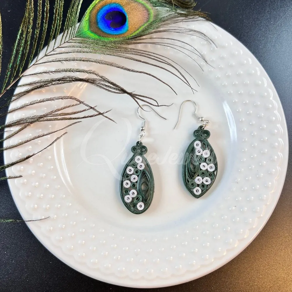 Small Tear Drop Quilling Earrings