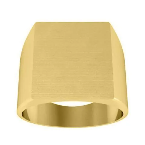 Square Face Signet Ring - 18mm x 16mm