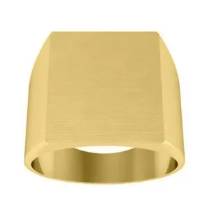 Square Face Signet Ring - 18mm x 16mm