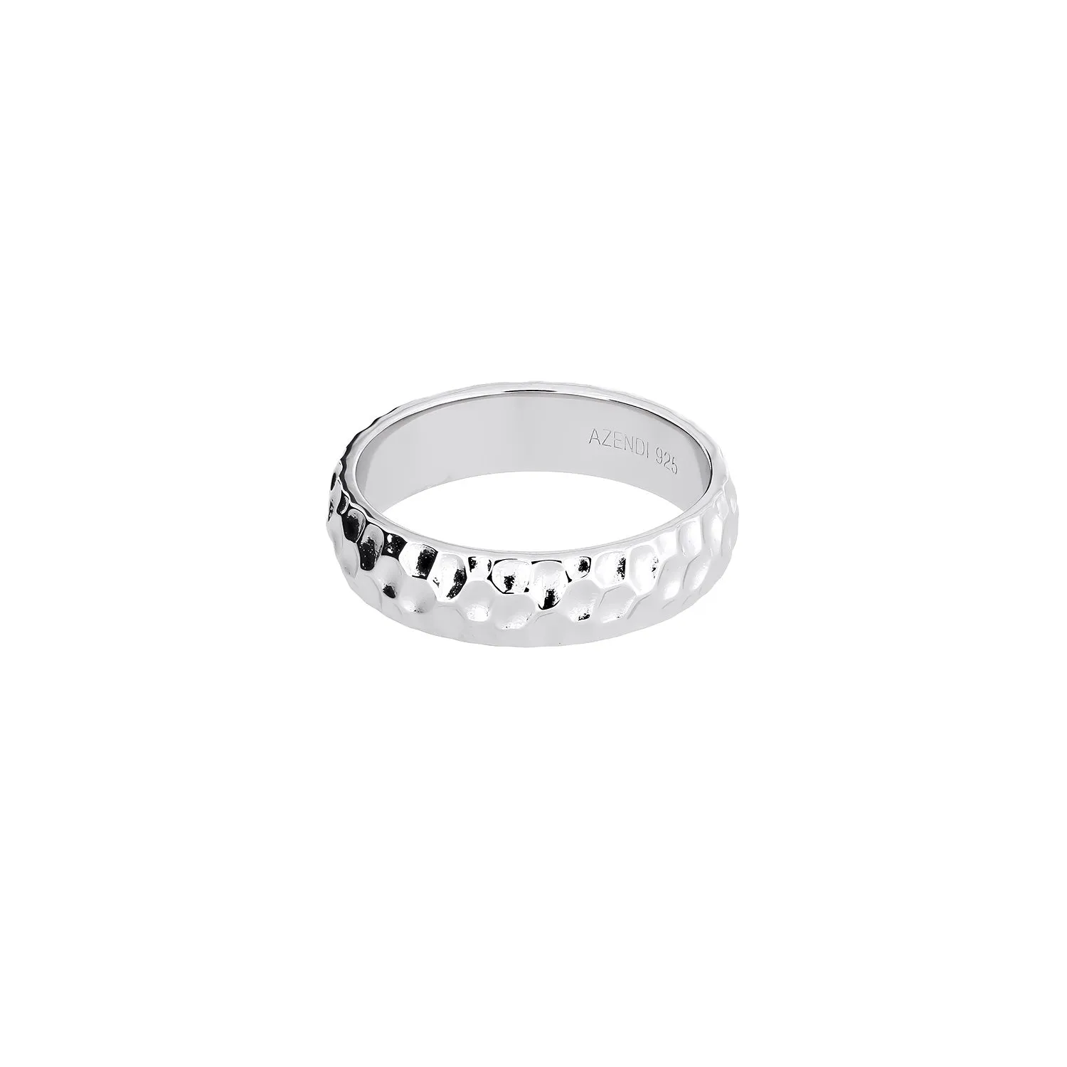 Sterling Silver Honeycomb Elements Ring
