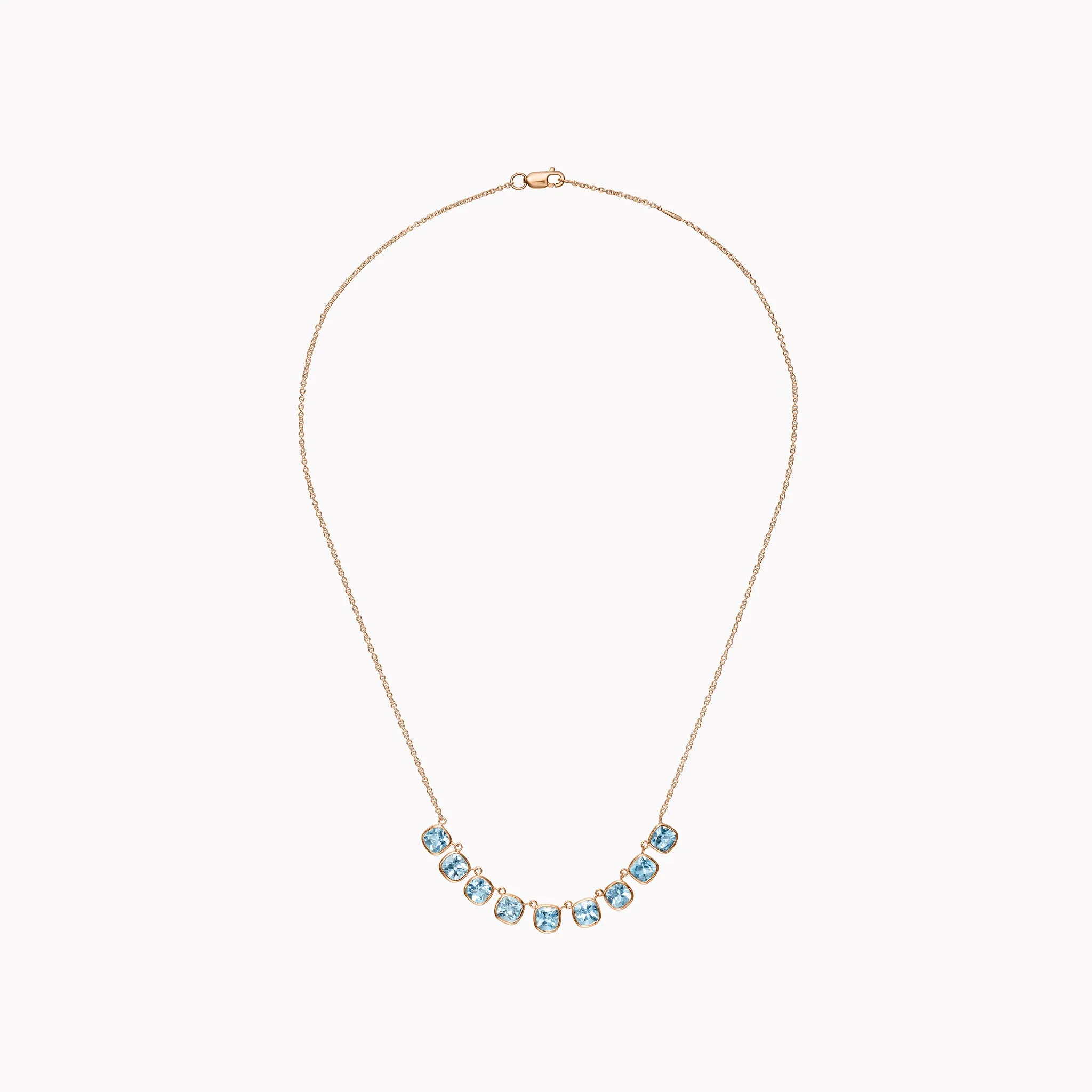 The Lena Petite Aquamarine Necklace