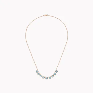 The Lena Petite Aquamarine Necklace