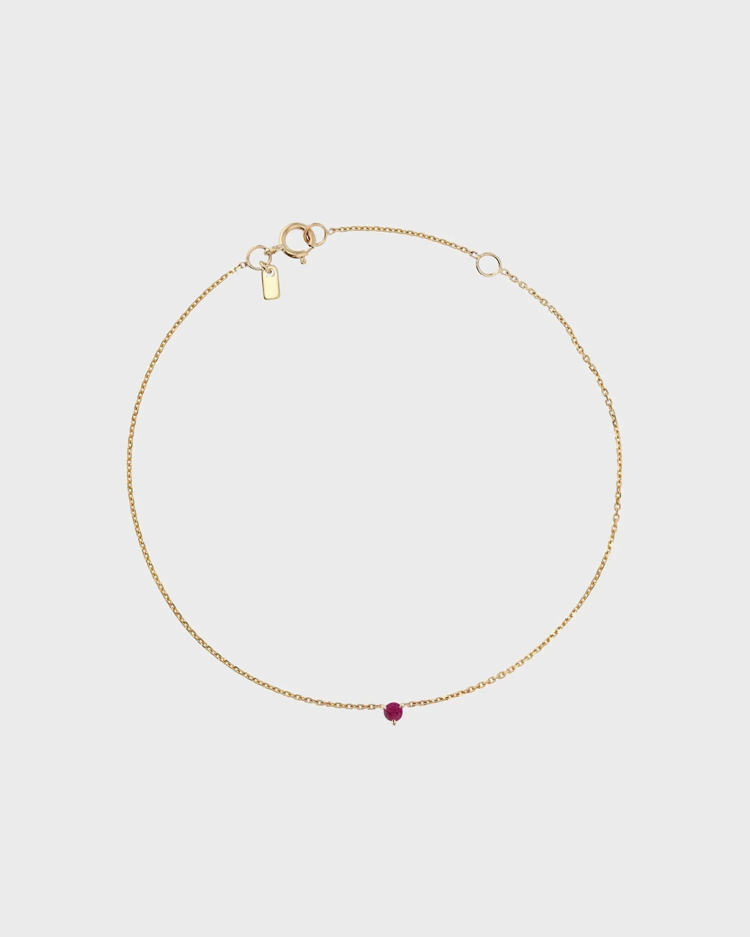 The Petite Ruby Birthstone Bracelet