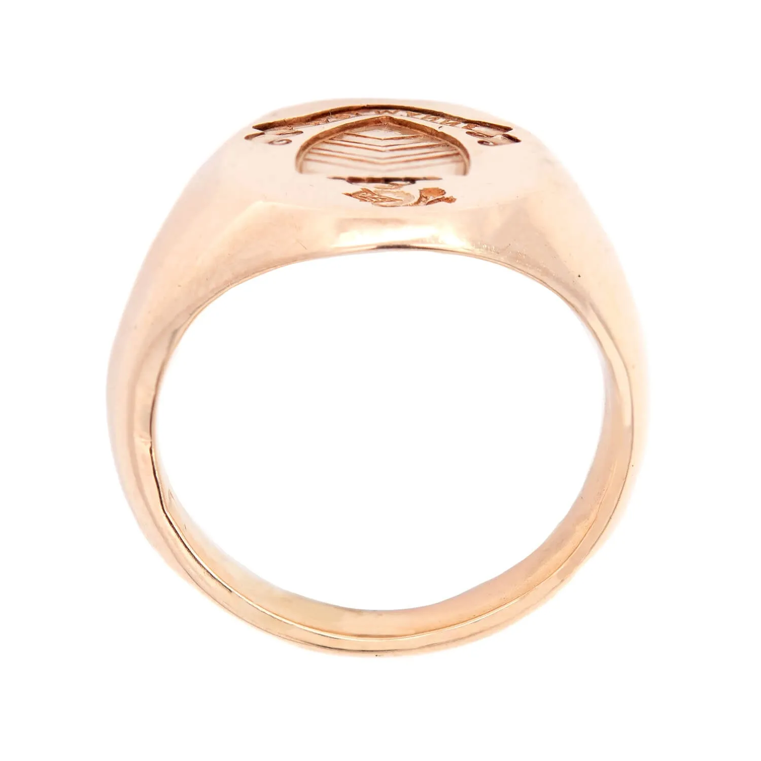 TIFFANY & Co Edwardian 14kt Family Crest Signet Ring