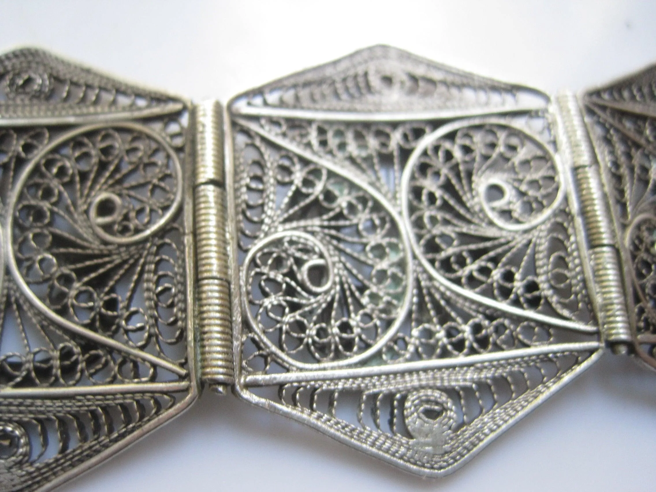 Vintage Arabic Bracelet with Islamic Calligraphy from Egypt