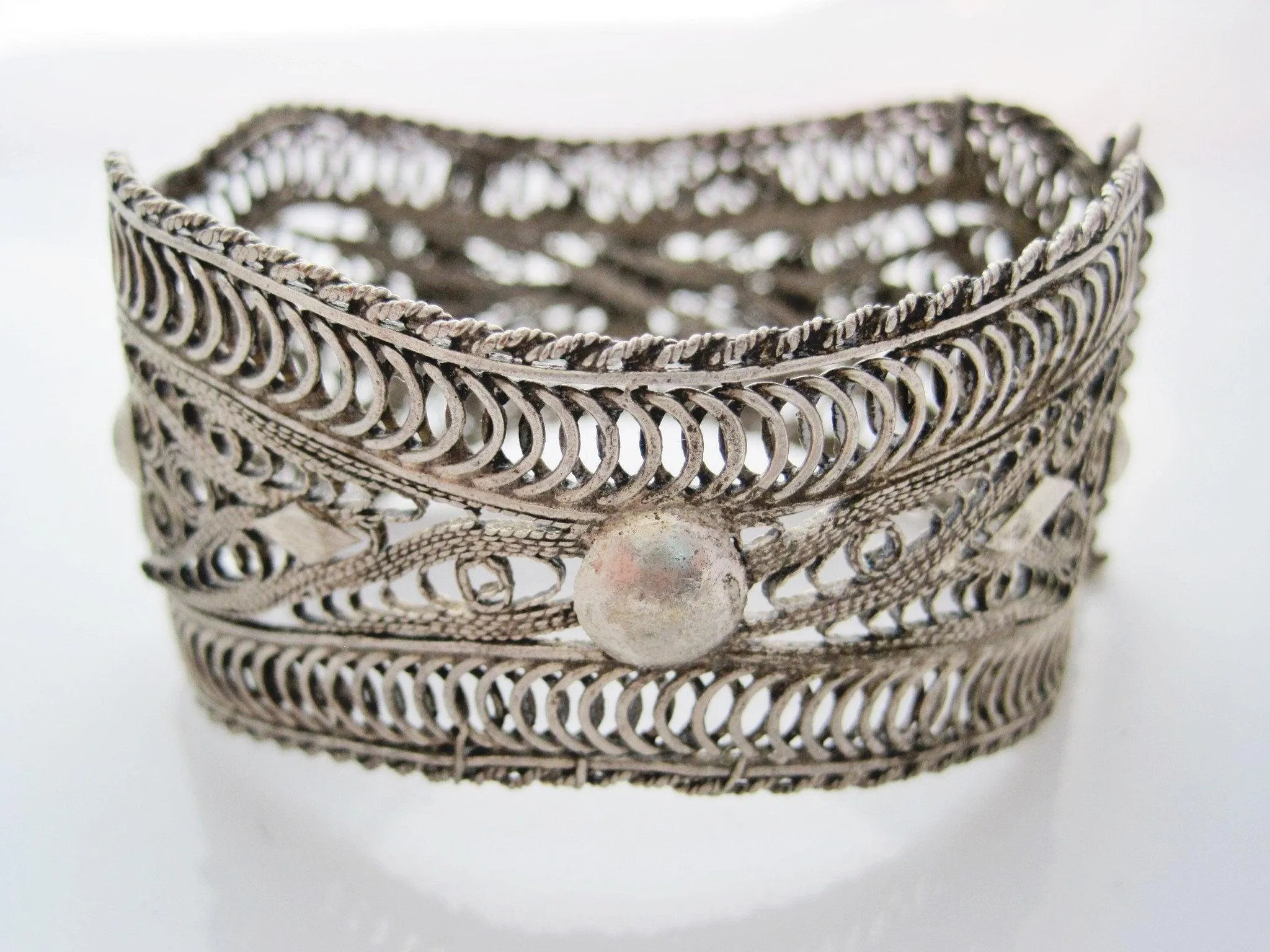 Vintage Bulgarian Filigree Bracelet