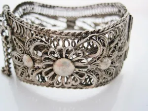 Vintage Bulgarian Filigree Bracelet