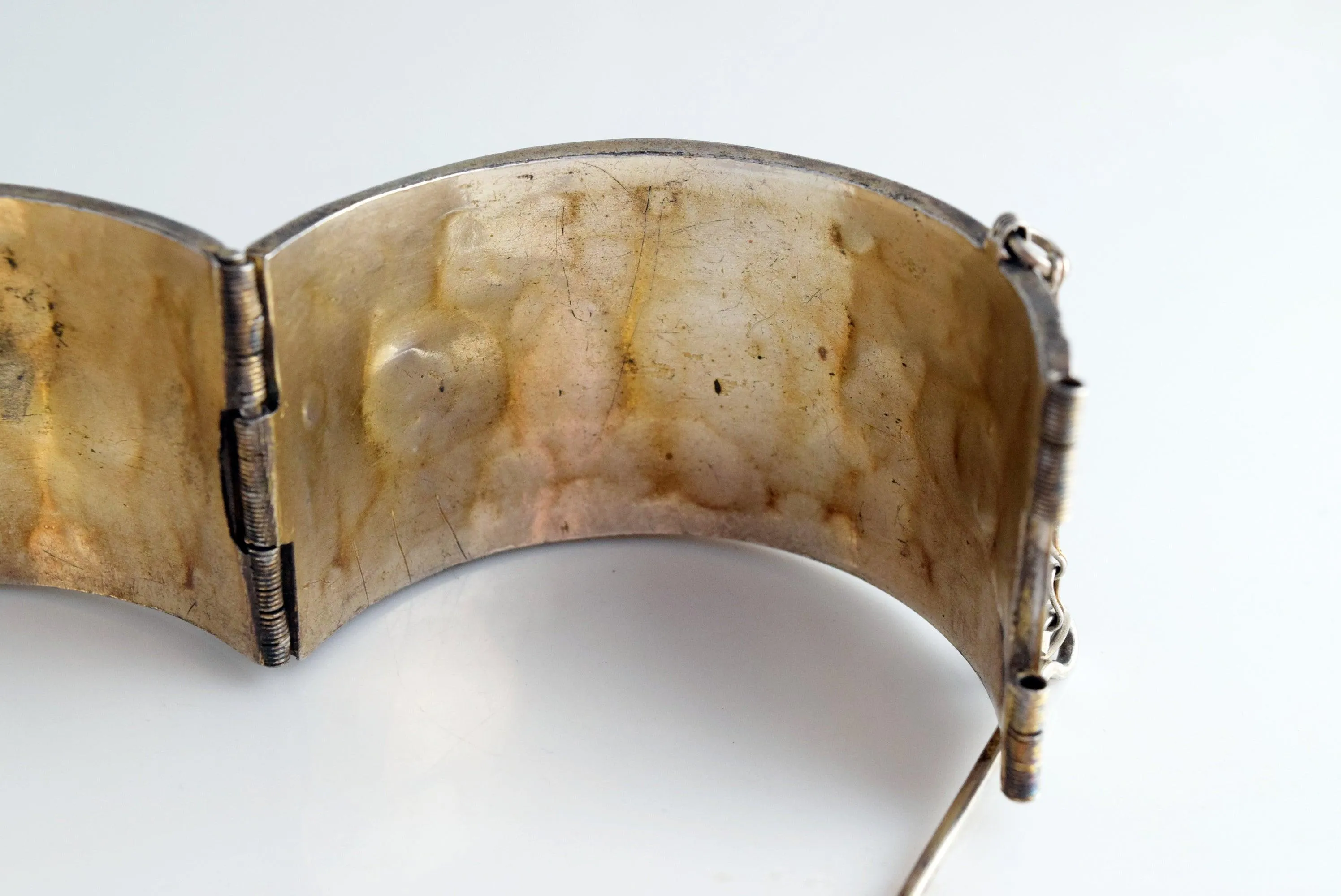 Vintage Tunisian Silver Bracelet Hadida from Djerba
