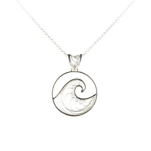 Wave Filigree Pendant
