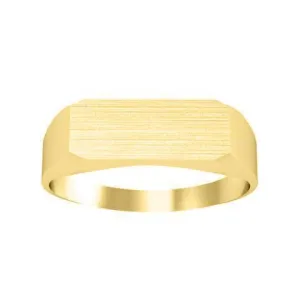 Wide Rectangular Signet Ring for Women - 13mm x 5mm
