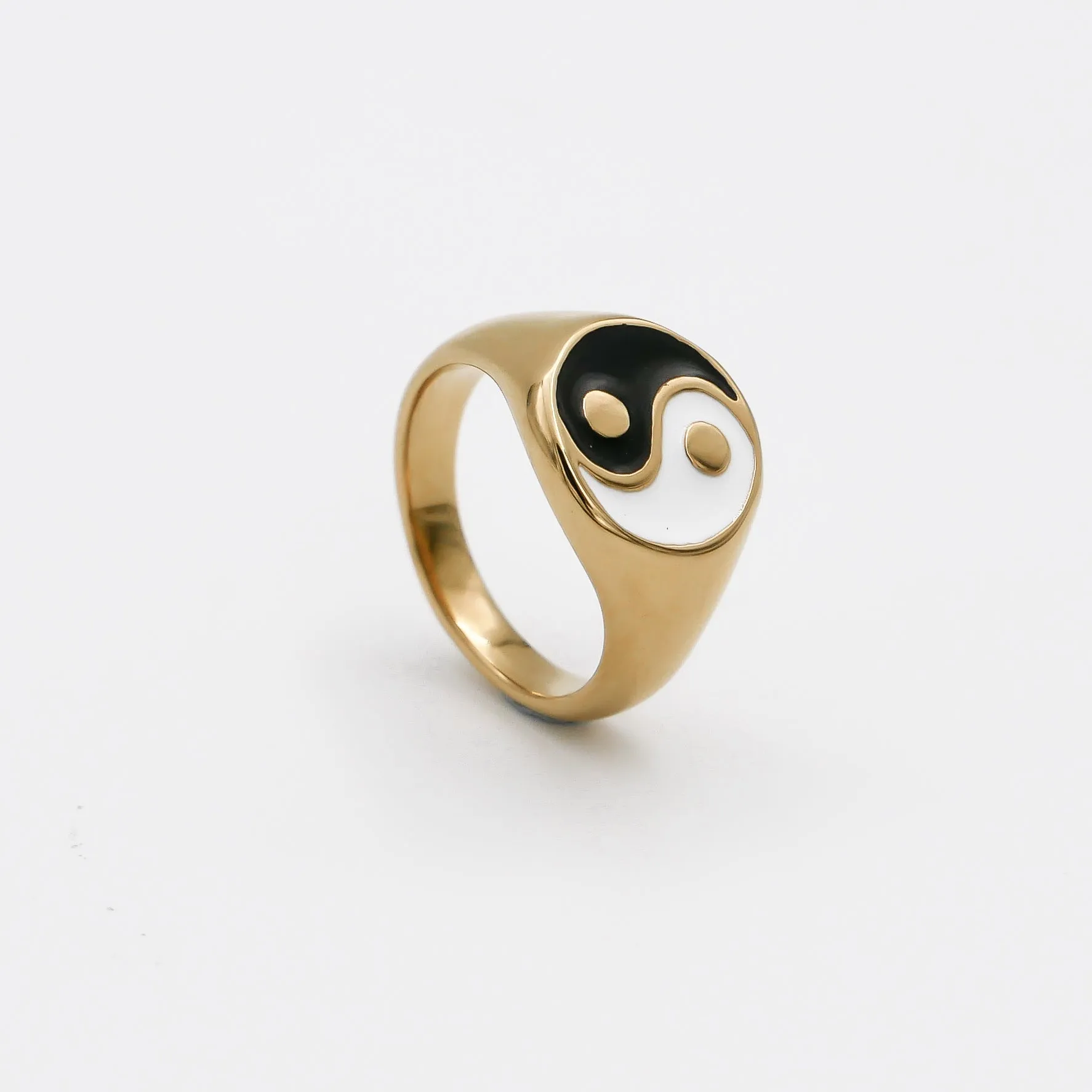 Yin Yang Signet Ring